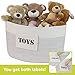 Emopeak Storage Basket - Cotton Rope with STORAGE and TOYS Labels, Beautiful Color Design, Home Decor addition for Toy Storage, Blankets, Laundry, Games