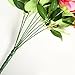 Veryhome Artificial Flowers 9 Heads Natural Looking Roses for Wedding Home Shop Decor (Red)