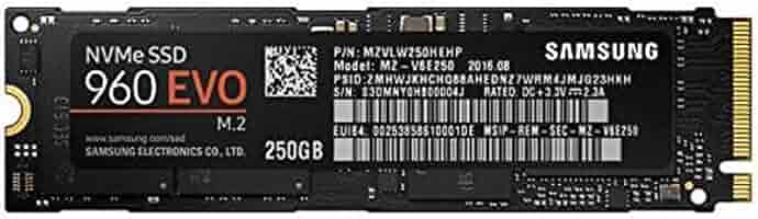 Samsung 960 EVO Series - 250GB PCIe NVMe - M.2 Internal SSD (MZ-V6E250BW):  Buy Online at Best Price in UAE - Amazon.ae