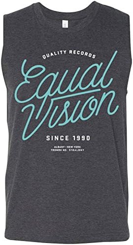 Equal Vision Records Men's Script T-Shirt Dark Heather