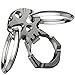 Hephis Skull Car Keychain Plus ,Heavy duty and super Thick, for Men,Women ,Bottle Opener(Gun Black)