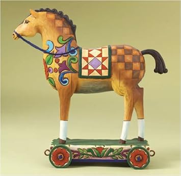 Amazon.com: Jim Shore caballo en carro Figurita: Kitchen ...