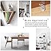 50 Pack Shelf Support Pegs, FANDAMEI 6mm L-Shaped Metal Nickel Bracket Pegs with Hole for Kitchen & Bookcase Shelf Cabinet Closet Shelf Bracket