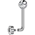 BLISI 14G Solid Titanium Christina Piercing Barbell VCH Ring Bar Genital Jewelry Vertical Hood