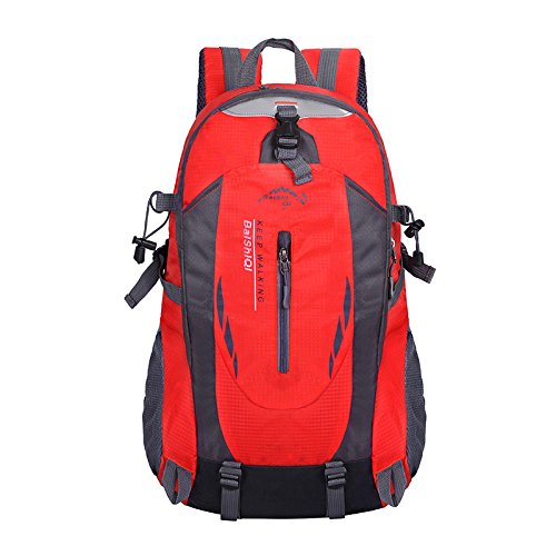 Jisen 40L Outdoor Travel Backpack Sports Bag Camping Hiking Rucksack Students Backpack Water Resistant for Students Women and Men