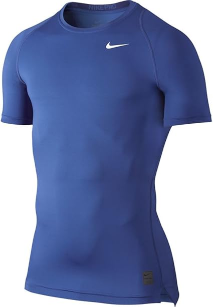 NIKE Pro Men's Tight T-Shirts 703095-091 480 - Blue - Medium: Amazon.co.uk: Clothing