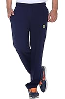 Vimal Men's Navy Blue Cotton Trackpants