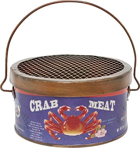 OLD DAYS Mosquito Coil & Incense Holder, Tin can Portable - Nostalgic TINNED Crab Meat Classic Retro Japan