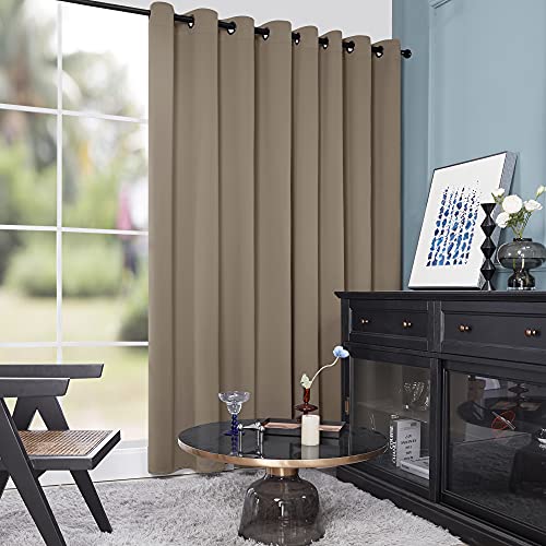 Deconovo Wide Office Curtain 95 Inch Long Room Darkening Panel 100