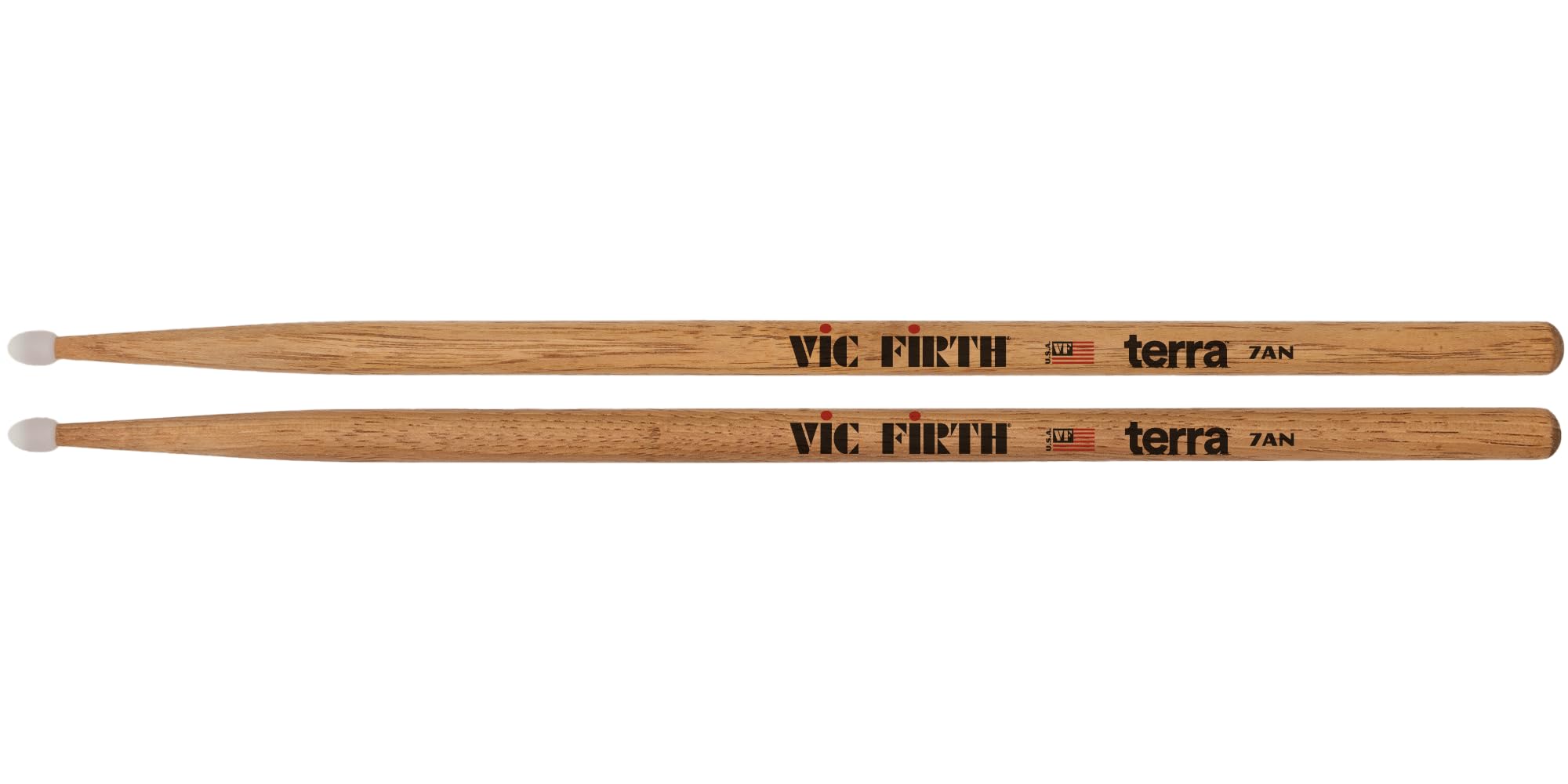 Vic Firth - American Classic® Terra Series Drumsticks 7ATN - American Hickory - Nylon Tip - 4 Pair Pack — image 1