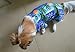 Tangpan Hawaiian Beach Coconut Tree Print Dog Shirt Summer Camp Shirt Clothes (Blue, XL)