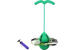 Willingfun Pogo Ball with Handle, Pogo Stick Pogo Jumper for Kids Ages 6 & Up and Adults, Great Gifts for Boys and Girls, with Pump and Strong Grip Deck