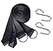 Attmu Set of 2 Hammock Straps Hanging Tree Straps - Camping Accessories Supplies Include 2 Ultralight Suspension Straps + 2 Heavy-Duty S Hooks