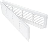 Awenta White Plastic Ventilation Grille 120 x 440mm Interior Door Vent view 5