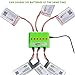 Keenstone 3.7 V 400m Ah 25 C Li Po Battery for Hubsan X4 (H107 H107 C H107 D H107 L) 4 Channel 2.4 G Hz Rc Quad Copter, Jjrc H22 H6 D, Syma X11 X11 C, V252 Jxd385 F180 C