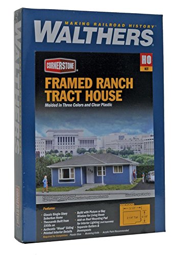 Walthers Cornerstone Framed Ranch Tract House Train