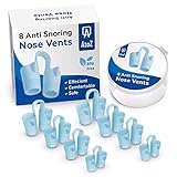 Anti Snoring Nose Vents - Snore Stopper Vents Set 8 - Anti Snoring Devices - Anti Snoring Solution - Anti Snore Device - Snore Stop Nose Vents - Nasal Dilators - Snoring Nose Vents