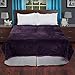 Lavish Home Purple Solid Soft Heavy Thick Plush Mink Blanket 8 Pound