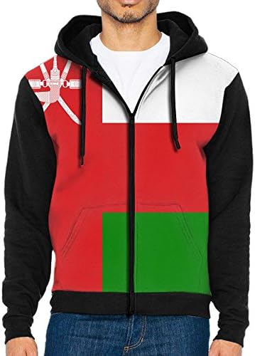 BAOKAN Flag Of Oman Funny Men Black Sports Long Sleeve Hoodies Sweatshirts With Pocket