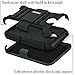 HTC Desire 510 Case, COVRWARE 3 in 1 Bundle - Heavy Duty Combat Armor Holster Kickstand Case with Locking Belt Swivel Clip [Free HD Film & Aluminum Sensitive Cap Stylus Pen] - Gray
