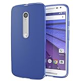 Cimo Slim Fit Flexible TPU Cover for Motorola Moto X Style - Matte Blue