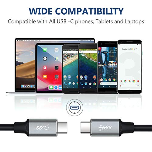 image for Sinstar USB-C to USB-C 3.1 Cable (3.3ft) Gen 2 Thunderbolt 3 Type-C Ca