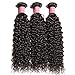 Jolia 8A Curly Weave Virgin Human Hair 3 Bundles of Brazilian Hair 20 18 16inch Unprocessed Natural Curly Hair Extensions Shedding Free Black Color