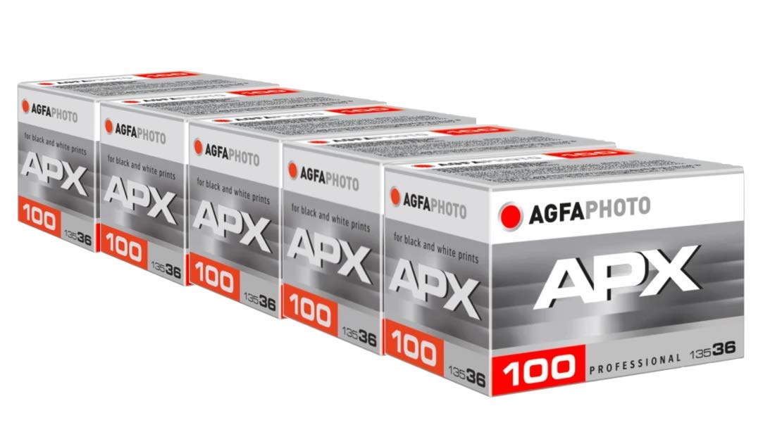 AgfaPhoto APX 100 135-36 Negative Fim S/W Pack of 5