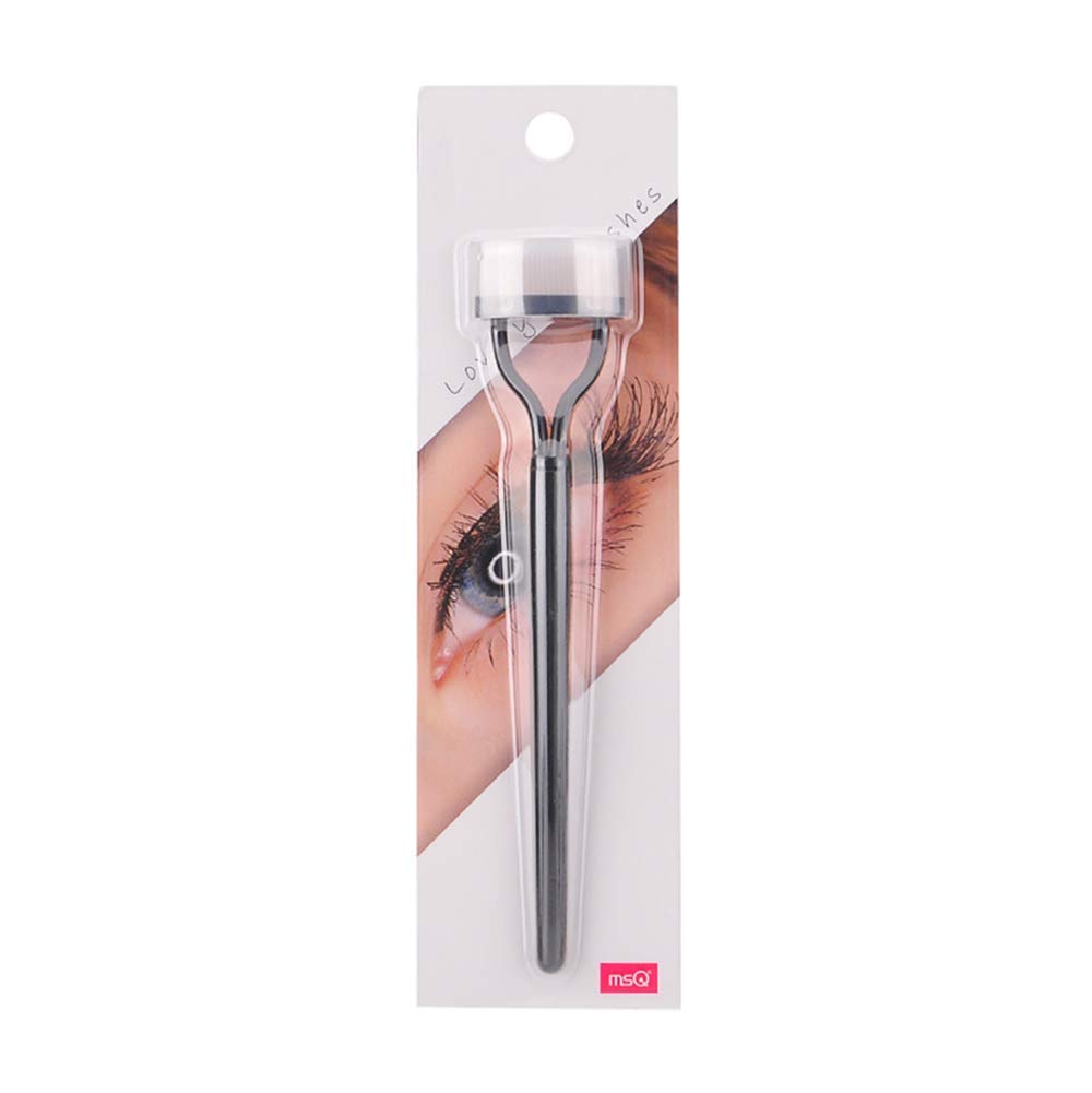 Eyelash Comb Curler Eyebrow Brush MSQ Eyelash Separator Mascara Applicator Eyelash Definer With Comb Cover Arc Designed Cosmetic Brushes Tool Black: Beauty