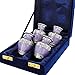Trupoint Memorials Small Urns for Human Ashes Keepsake, Decorative Mini Cremation Urn for Adult Men & Women, Set of 4, Purple with Silver Lining