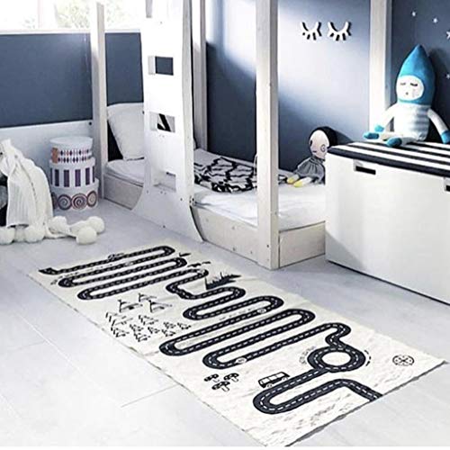 Sodoop Baby Play Mat,Cartoon Print Adventure Crawling Children's Game Pad, City Street Map Learning Carpet, Boy Girl Kindergarten Bedroom Play Room Classroom Safe Area for Kids Have Fun - Thumbnail 4