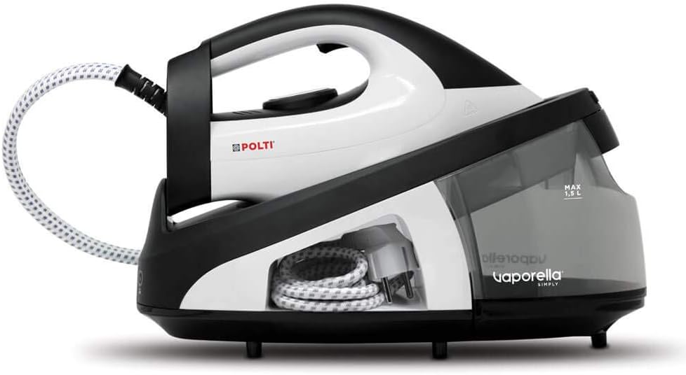 Polti Vaporella Simply VS20.20 Steam Generator Iron with Detachable 1.5L Water Tank, Max Pump 6.5 Bar