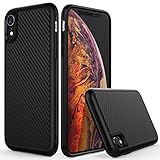 TIANLI Slim Fit Soft Flexible TPU Case Compatible with iPhone XR 6.1 inch 2018 Release Ultra Thin Anti-Fingerprint Lightweight Protective Phone Cover Black