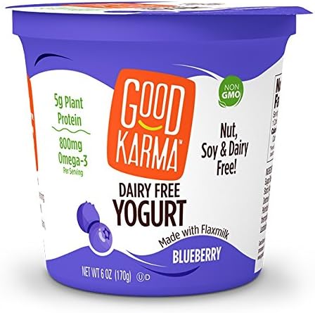Good Karma Dairy Free Yogurt, Blueberry, 5.52 Ounce (Pack of 12)