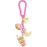Madison Tyler Western Cowboy Boots Cherry Bow Bubble Tea Strawberry Cute Keychain | Bag Charms for Handbags Purse Charms
