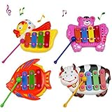 Baby Toys,Haoricu 1 pc Kids Baby Musical Educational Animal Print Developmental Music Bell Toy 4 Tone