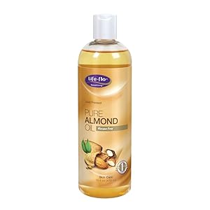 Life-flo Pure Almond Oil | Natural Skin & Hair Moisturizer w/ Omega 3, 6, 9 | Lotion, Cream & Massage Oil Base | Cold Pressed & Hexane Free | 16oz