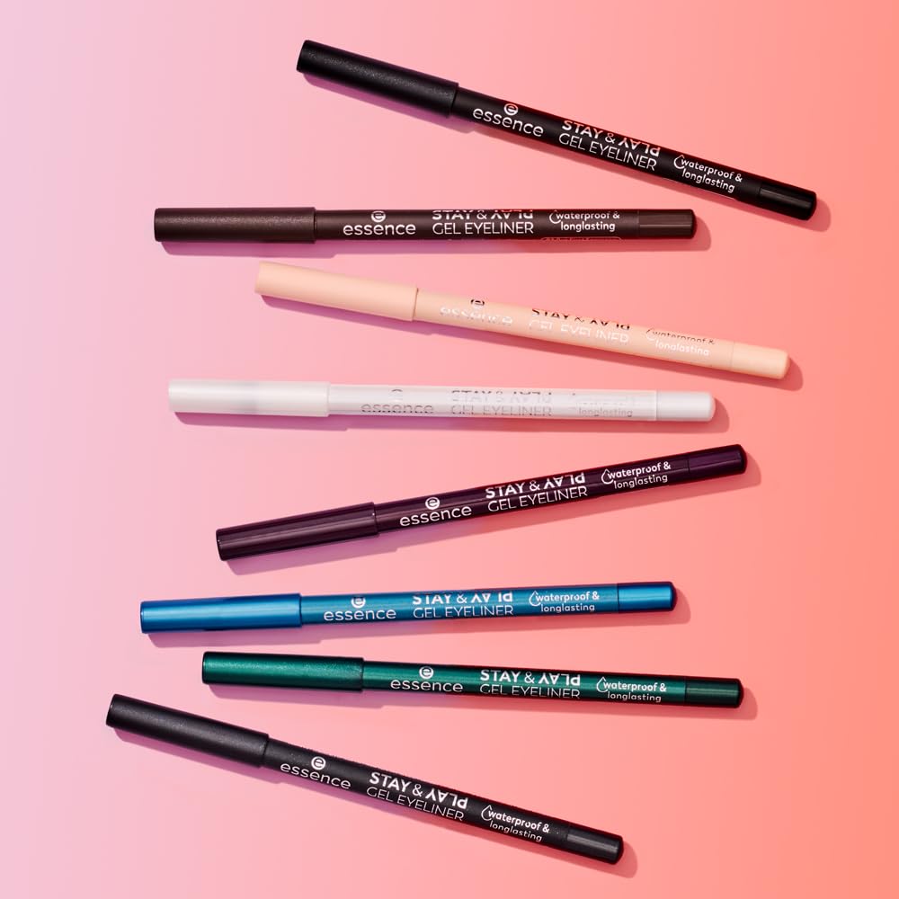 essence | Stay & Play Gel Eyeliner | Super Soft Gel-like Texture | Waterproof & Longlasting | Vegan & Cruelty Free (05 Verry Berry)