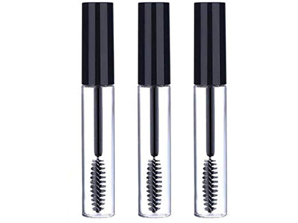 Sinen 3pcs 10ml Empty Mascara Tube Wand Eyelash Cream Container Bottle with 3 Rubber Inserts 3 Funnels 3 Transfer Pipettes : Beauty