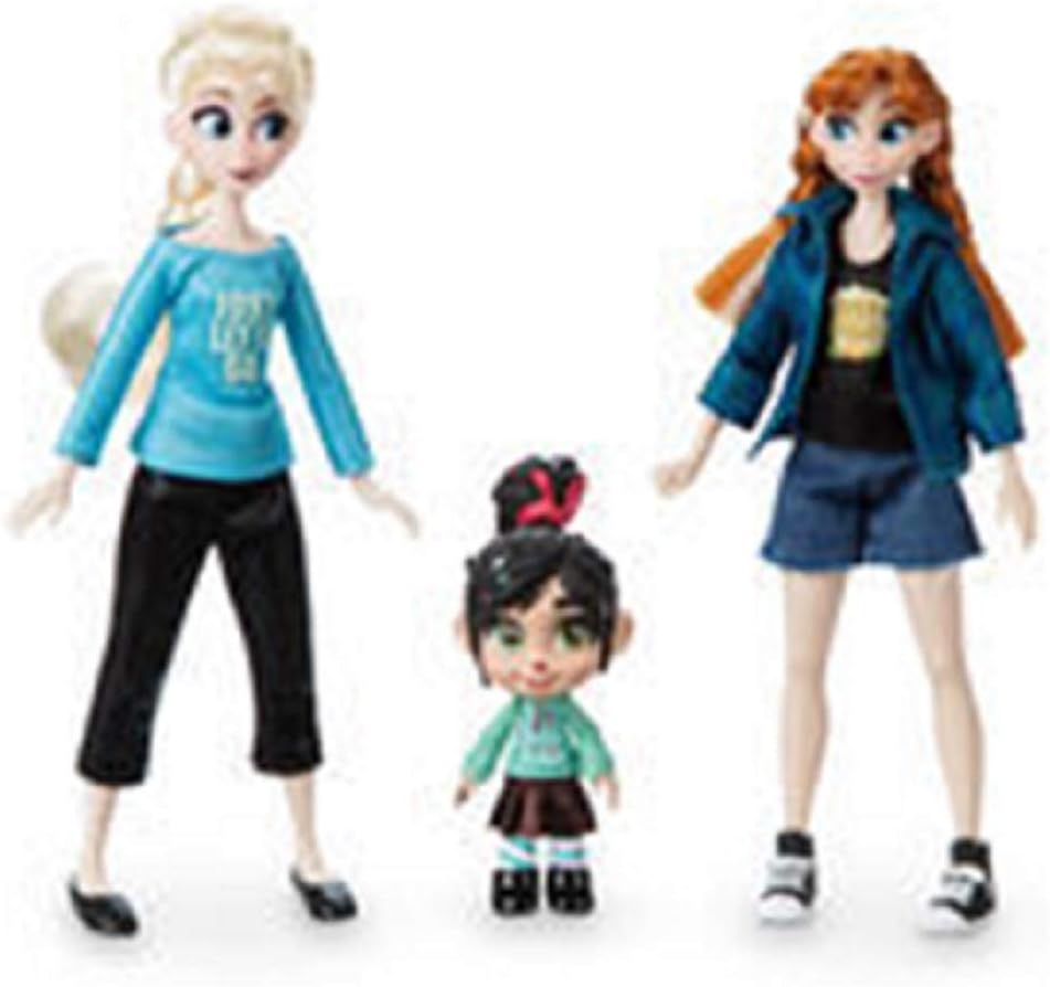 Vanellope with Anna and Elsa Mini Doll Set - Ralph Breaks The Internet