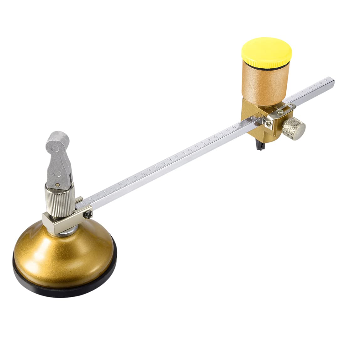 Sourcingmap 40cm Adjustable Oil Feed Compasses Type Glass Circle Circular Cutter with Suction Cup