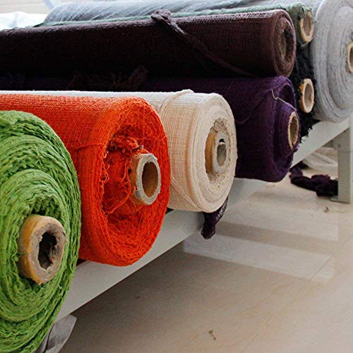 zhihu 2 PCS Super Size 180"-300" Creepy Halloween Creepy Gray Black Purple White Cloth for Halloween Party Supplies & Decorations (300inch, Purple)