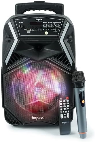 Impex Ts-25B 25W Multimedia Portable Trolley Speaker With Mic And