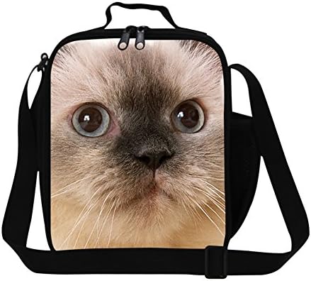 Generic Animal Cat Insulated Cooler Lunch Bag Small Lunch Tote Handbag Lunchbox Food Container for Kids