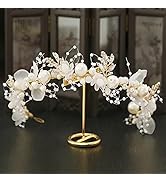 Didder Flower Tiaras for Girls, Flower Girl Headband Headpiece Tiaras for Women Flower Crown Tiar...