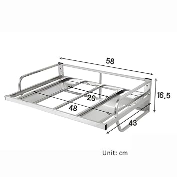WJ Hermosa Menaje - Estante de Cocina de Acero Inoxidable ...