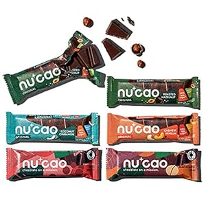 nucao. Schokolade neu gedacht -Mixed Box- Vegane Zartbitter Schoko-Riegel aus crunchy Hanf-Nüssen & Single Origin Kakao…