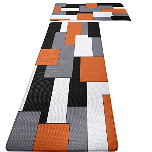 Geometric Anti-Fatigue Kitchen Mat Set