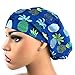 Surgical Scrub Hat Blue Pineapples Scrub Cap
