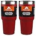 Ozark Double-Wall Insulated stainless steel tumblers - set of 2, 30 oz (Red)